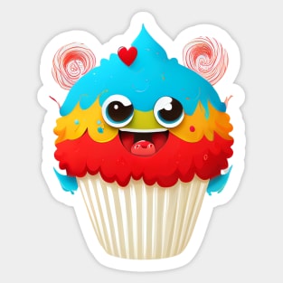 Cupcake Monster Sticker